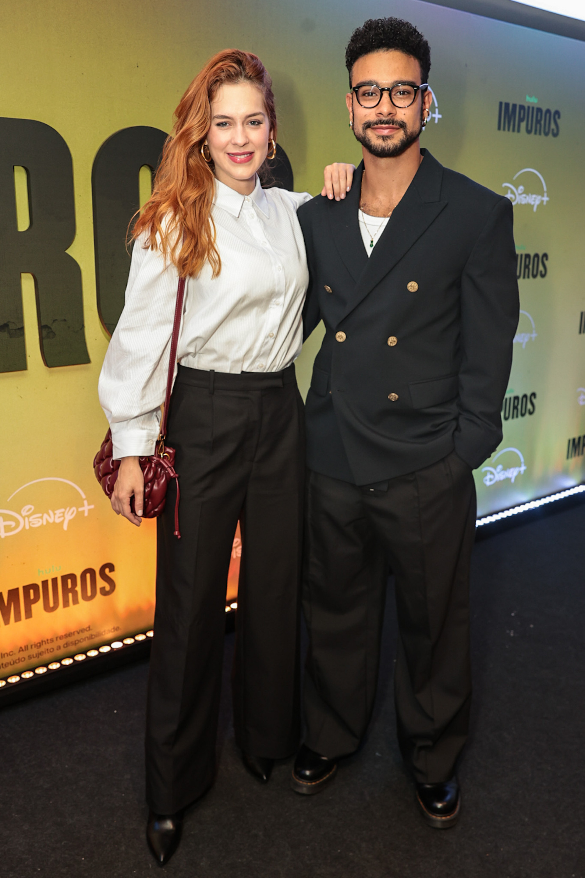 Sophia Abraao e Sergio Malheiros na estreia de 'Impuros' - Victor Chapetta/Brazil News