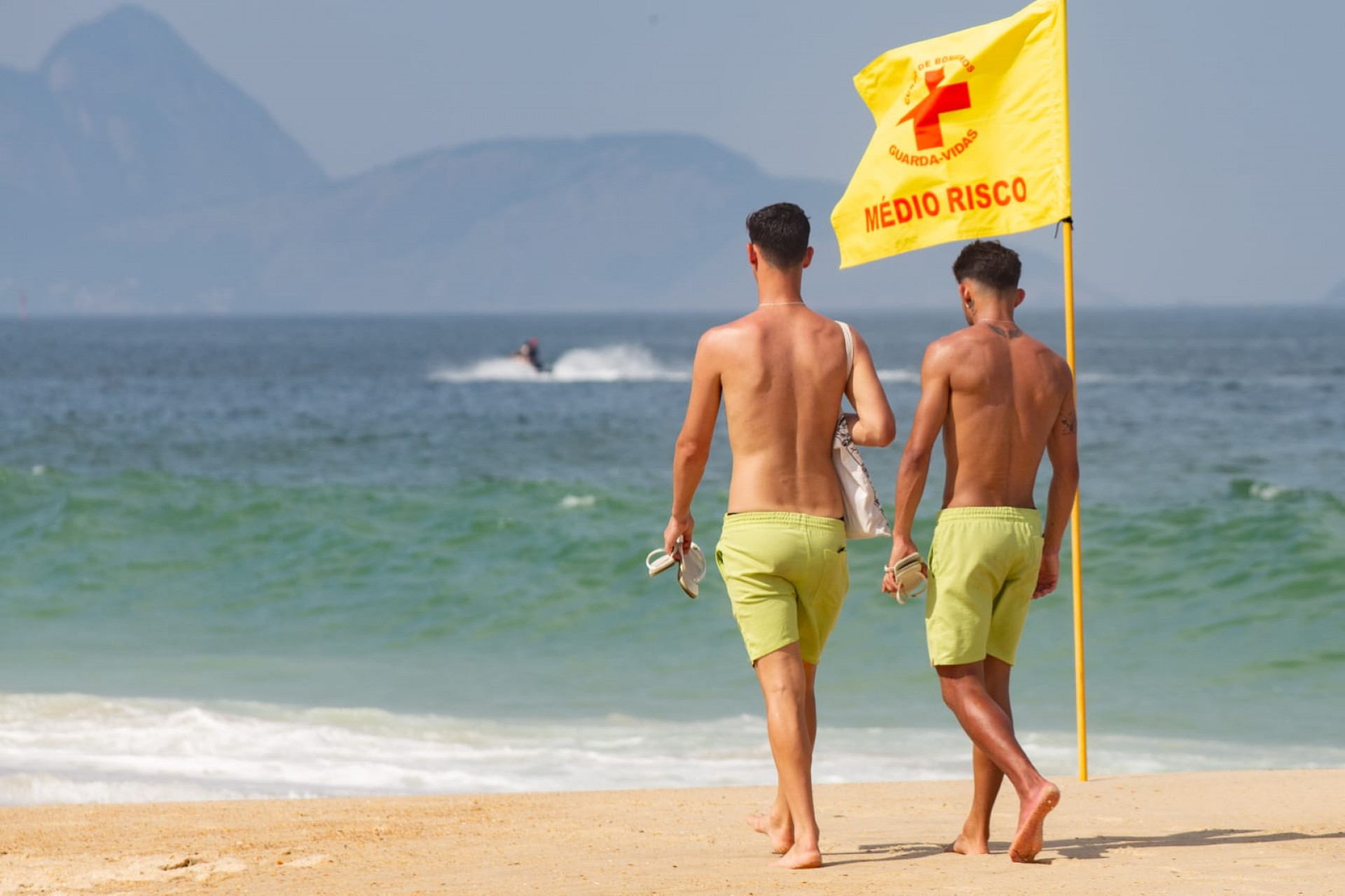 Praia de Copacabana, Zona Sul do Rio de Janeiro  - Érica Martin / Agência O Dia 