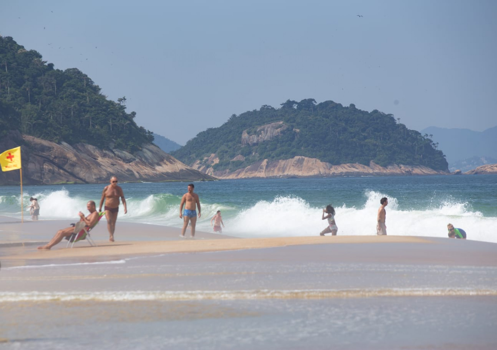 Praia de Copacabana, Zona Sul do Rio de Janeiro  - Érica Martin / Agência O Dia 