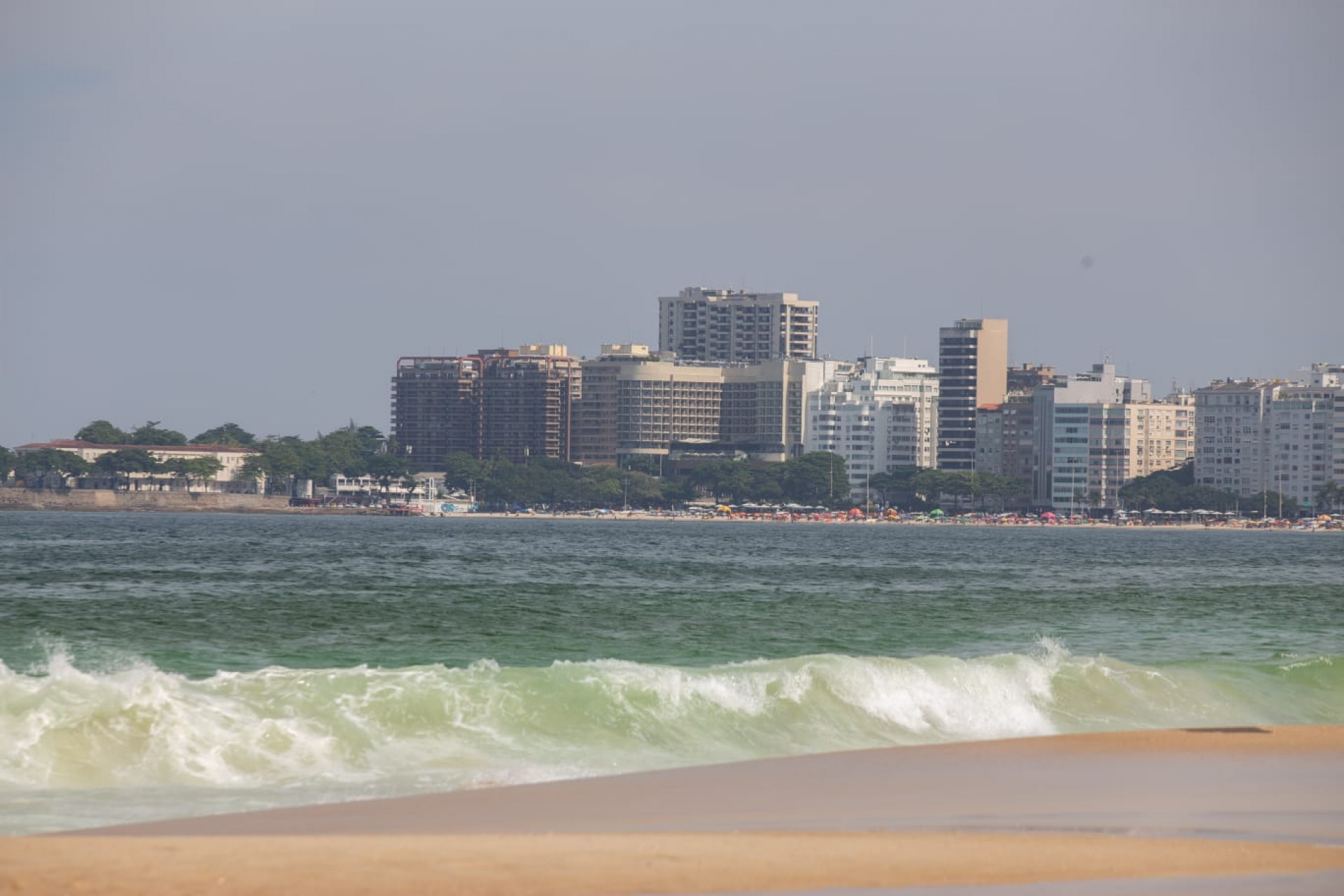 Praia de Copacabana, Zona Sul do Rio de Janeiro  - Érica Martin / Agência O Dia 