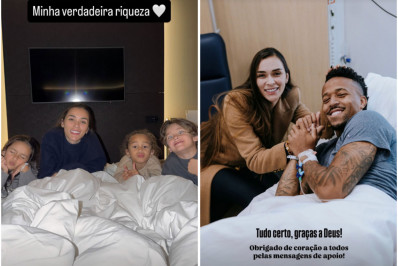 Eder Militão recebe apoio de família e amigos após cirurgia