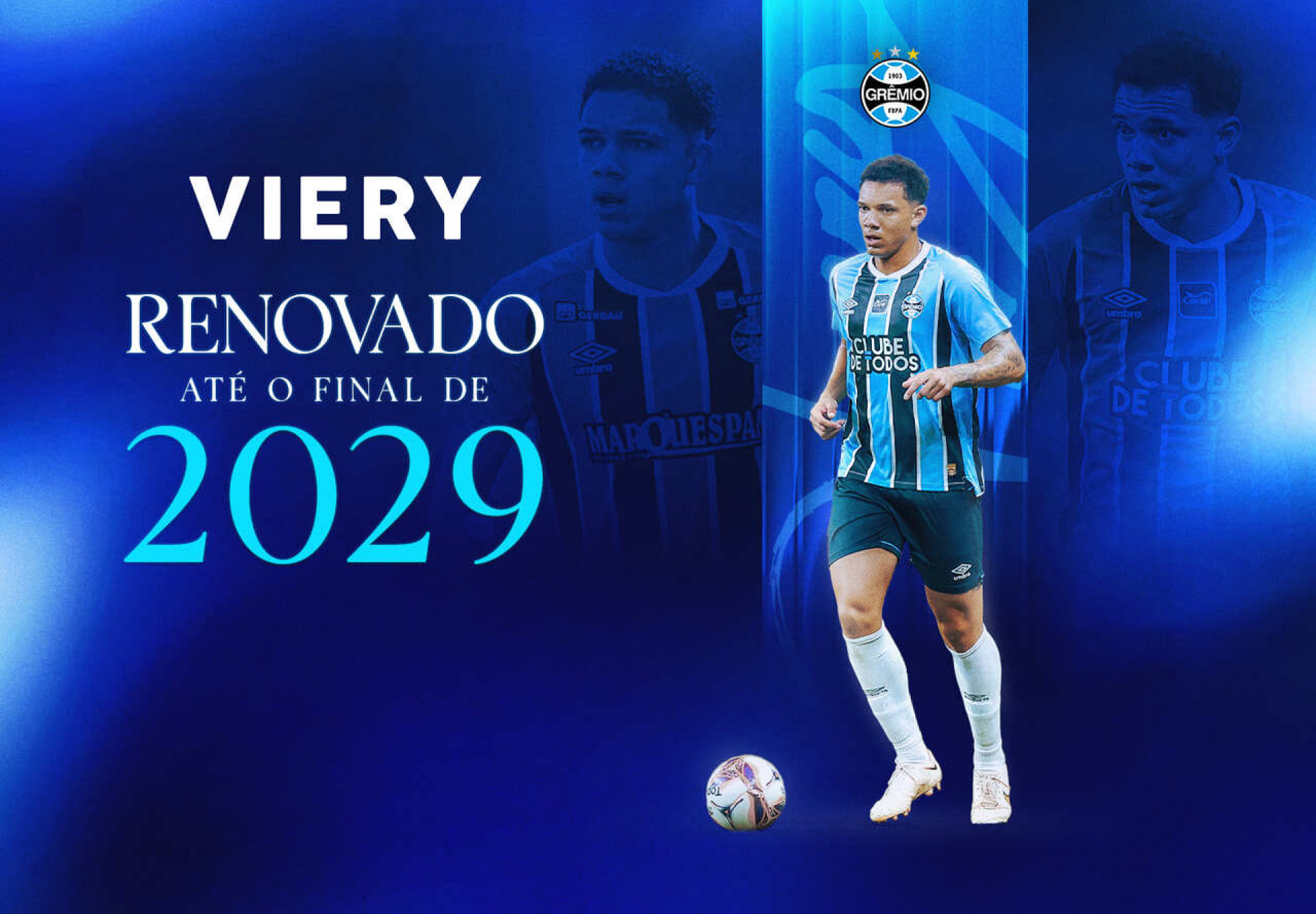 Viery assume protagonismo no Gr&ecirc;mio e entra na mira de clubes europeus