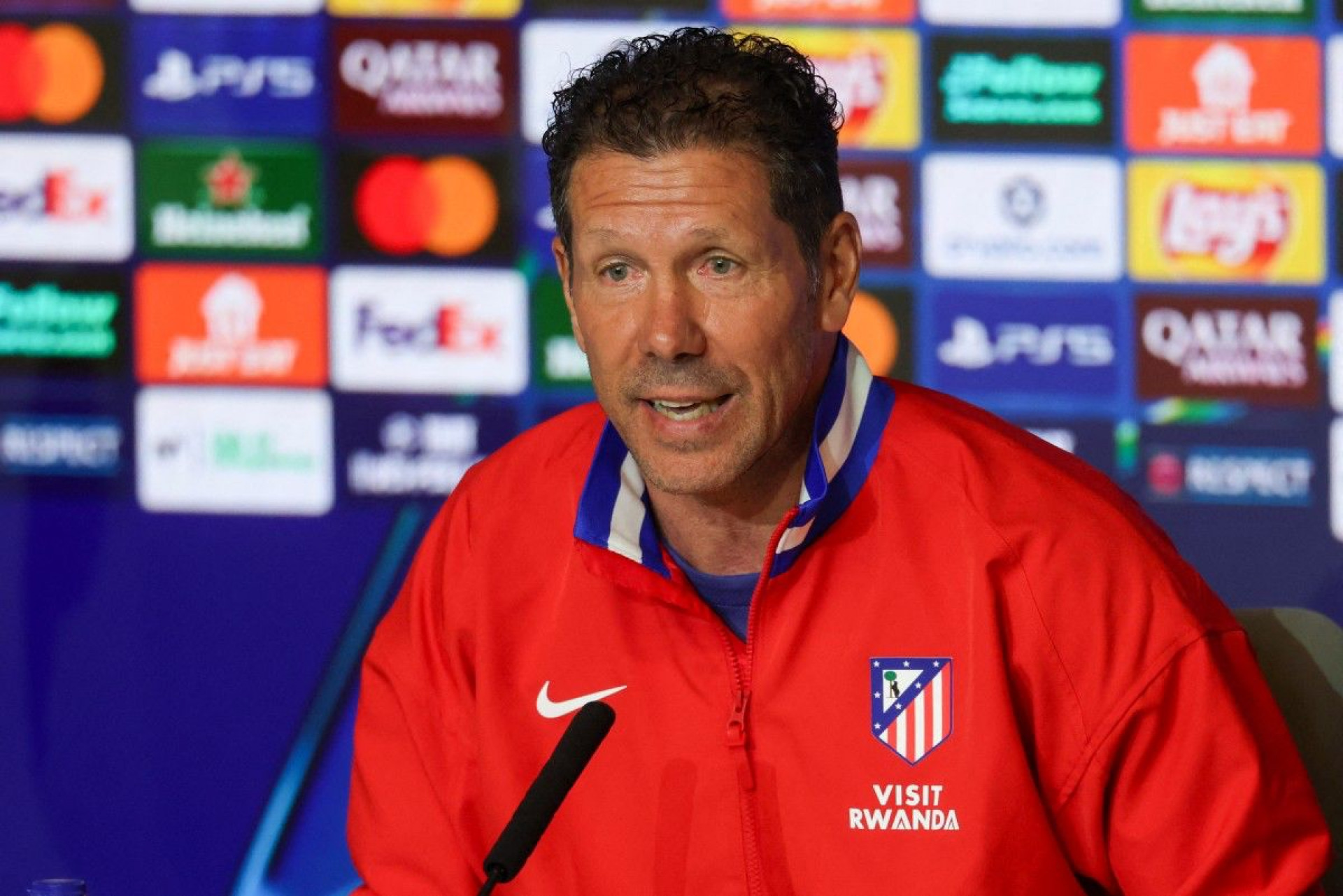 Diego Simeone é técnico do Atlético de Madrid - Pierre-Philippe Marcou / AFP