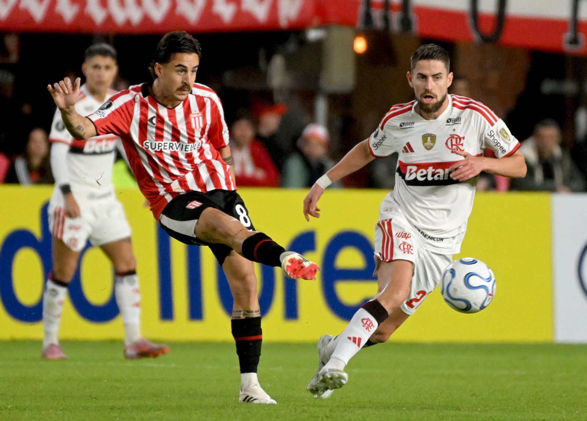 Flamengo enfrentou o Estudiantes na Libertadores - Nacho Amiconi/Parceiro/Ag&ecirc;ncia O Dia