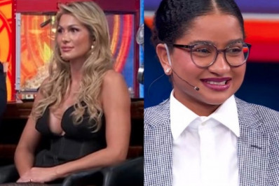 Lívia Andrade explica comportamento com Milena no 'Domingão': 'Pagar pau só pra quem quero' 