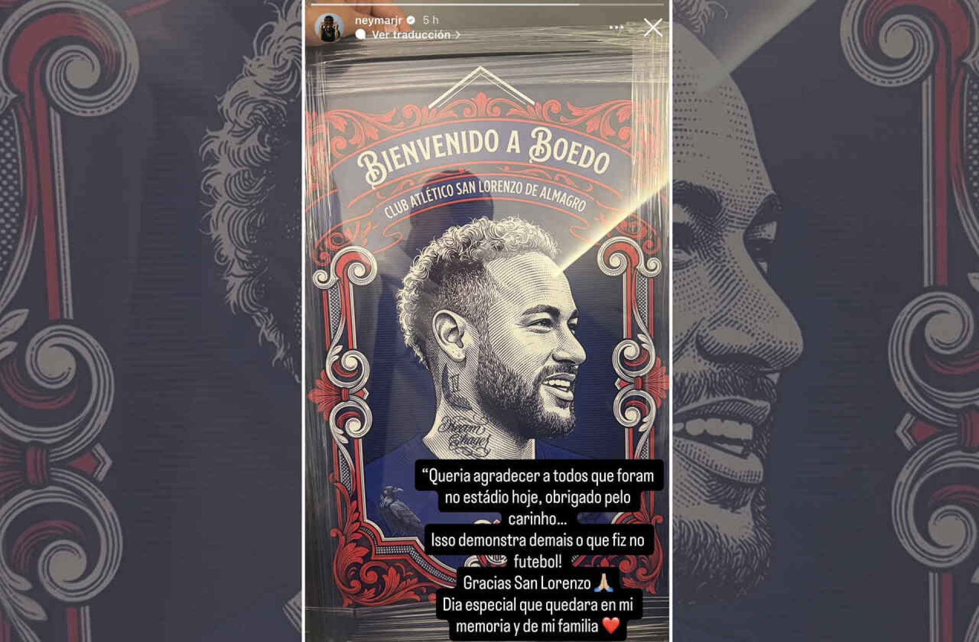 Neymar agradece carinho de torcida na Argentina: “Nunca tinha passado por isso”
