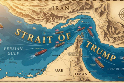 ‘Estreito de Trump’: presidente dos EUA compartilha montagem do Estreito de Ormuz rebatizado