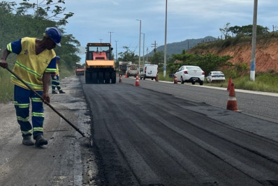 Rodovia do Contorno ganha novo asfalto e melhora tráfego em Rio das Ostras