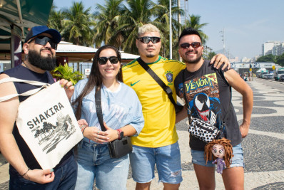Fãs que se conheceram no show de Shakira na Colômbia se reencontram por acaso em Copacabana