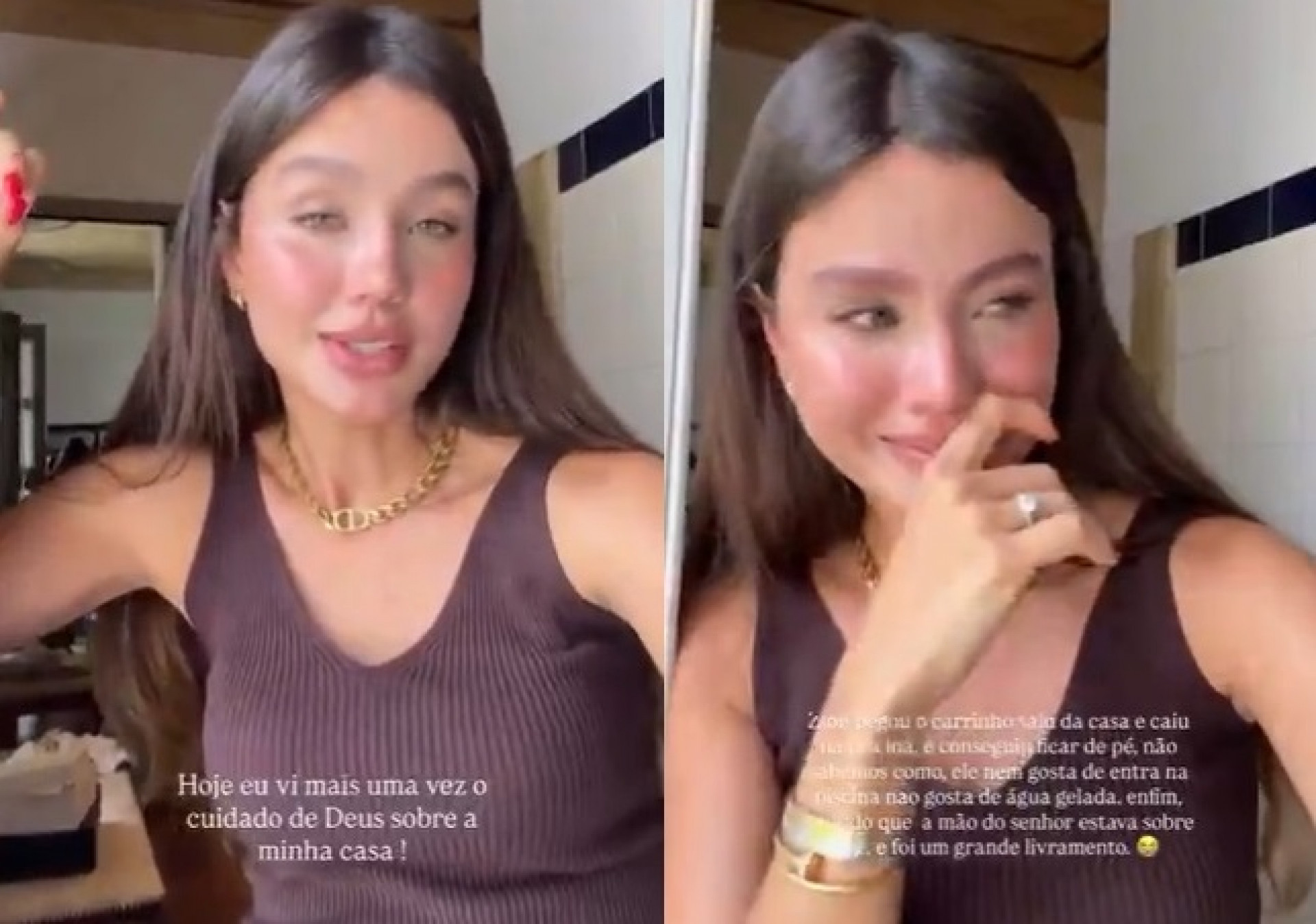 Biah Rodrigues desabafou após filho cair na piscina  - Reprodução/Instagram 