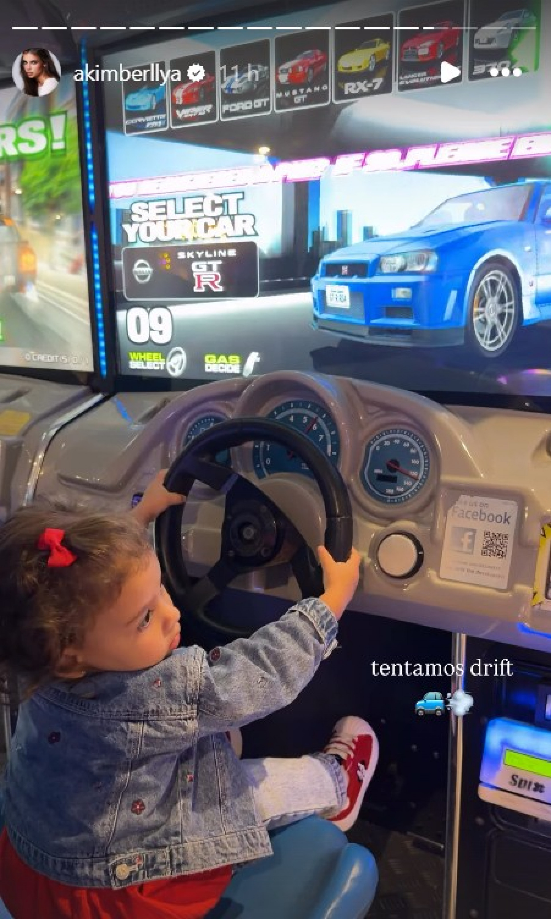 Helena em story da mãe, Amanda Kimberlly - Reprodução / Instagram