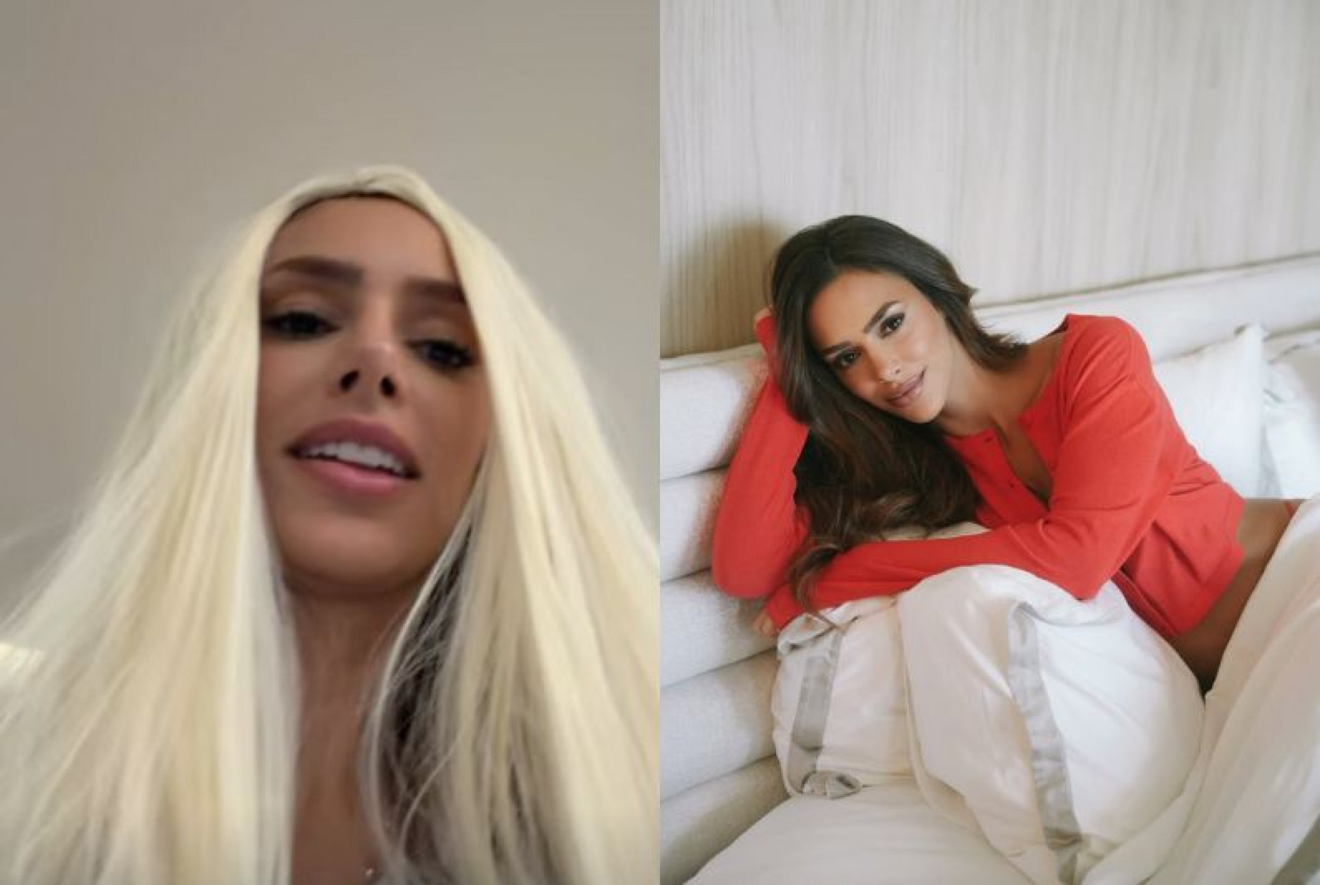 Bruna Biancardi surge com peruca loira e brinca com a filha nas redes sociais