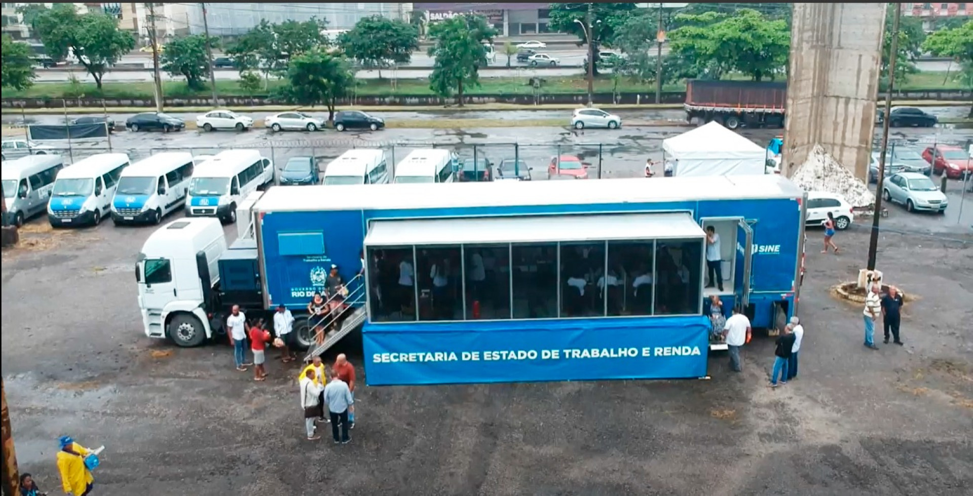 Carreta do Trabalhador desembarca na Quinta da Boa Vista
 - Divulgação / Setrab
