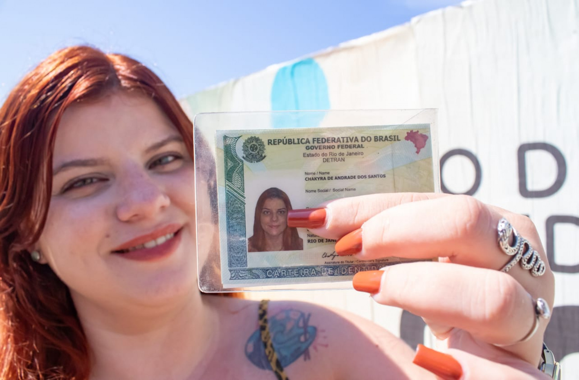Chakyra de Andrade dos Santos tem o nome inspirado na cantora Shakira - Erica Martin / Agência O DIA
