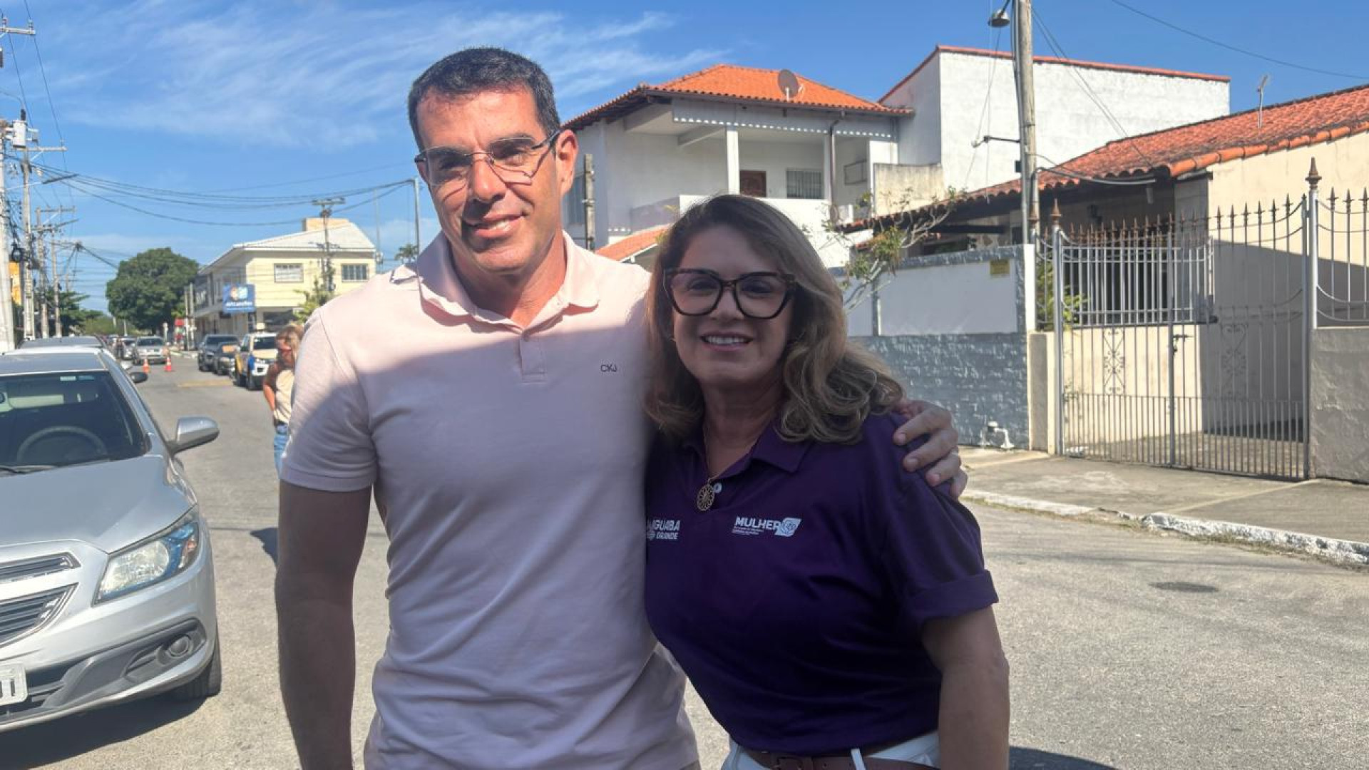 Fabinho Costa e secretária Cláudia Souza. - Reprodução/ RCFM