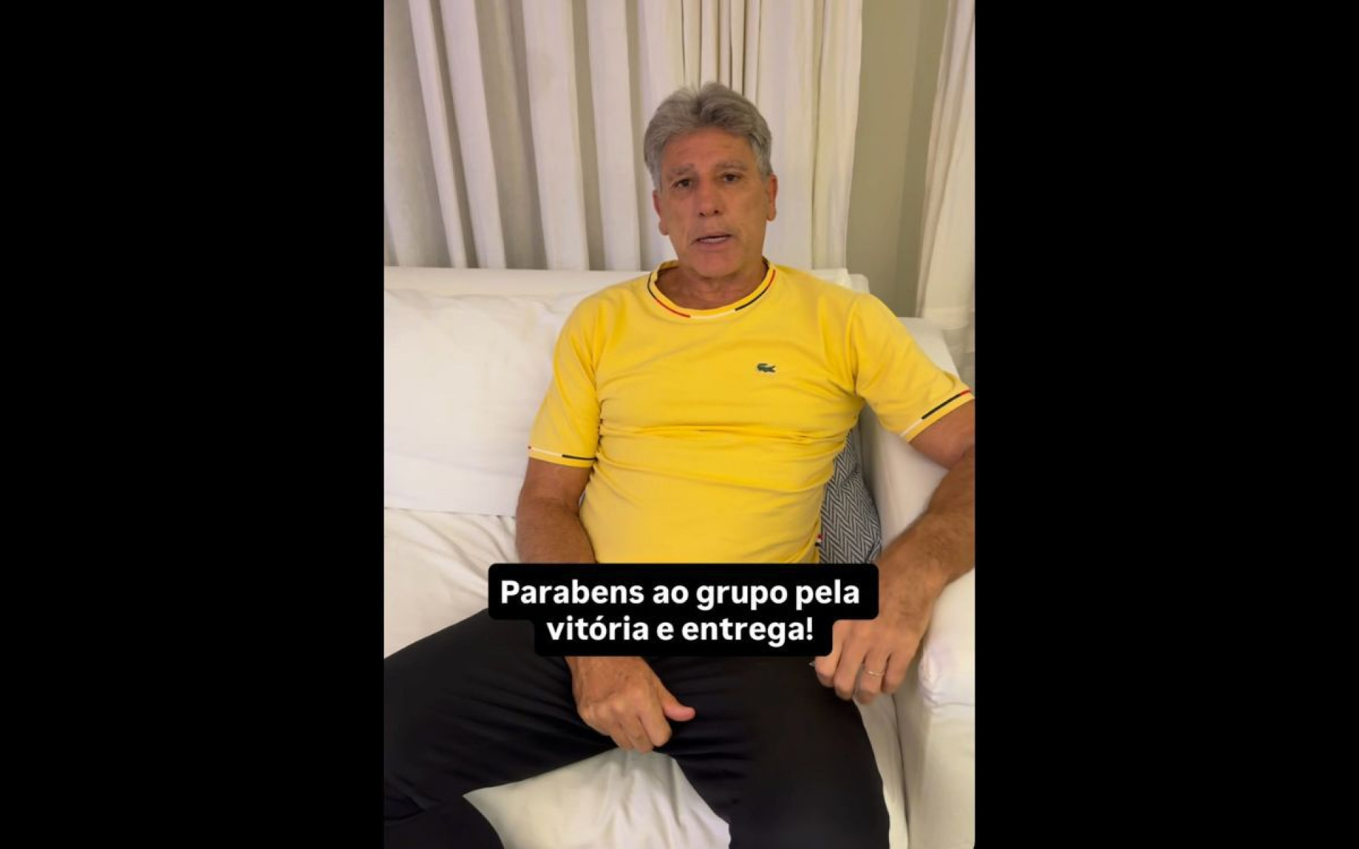 Suspenso, Renato Gaúcho exalta vitória do Vasco: 'Grande partida'