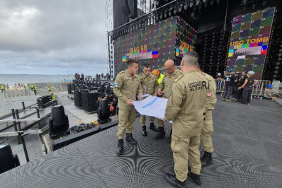 Bombeiros vistoriam estruturas para show de Shakira em Copacabana