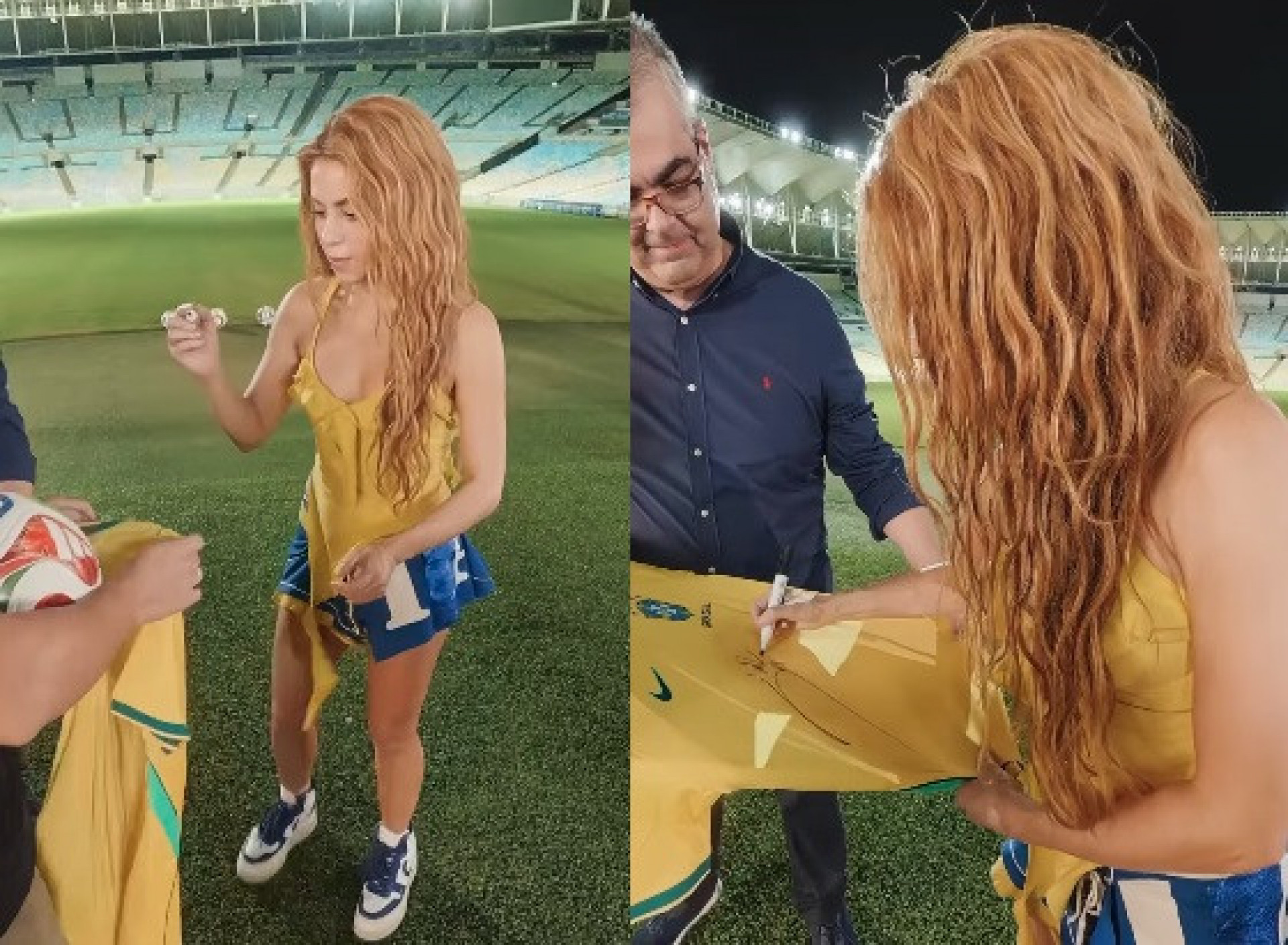  Shakira visita o Maracanã - Luiz França / Maracanã/ Reprodução do Instagram