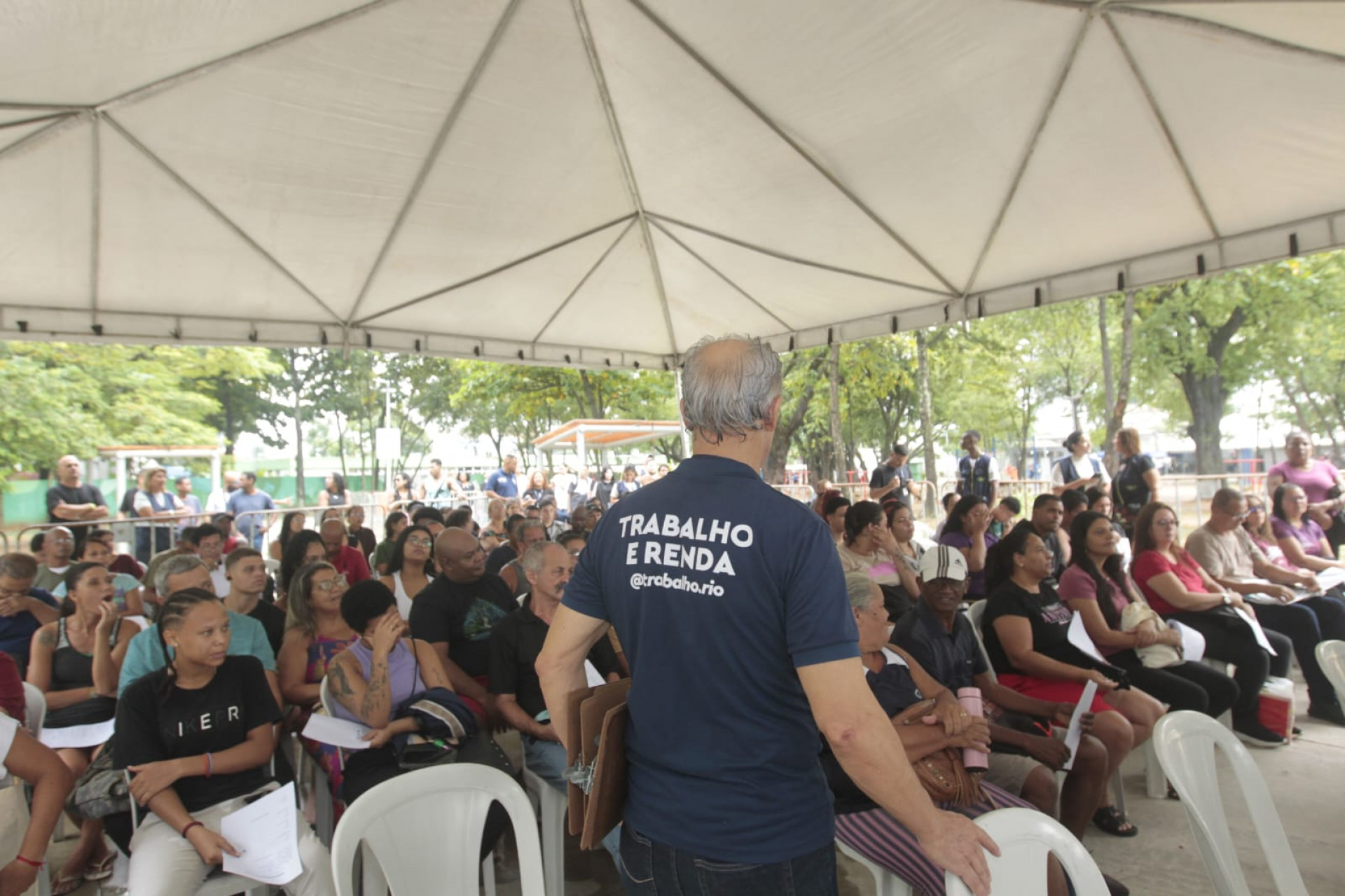 Cariocas participaram da ação no Parque Susana Naspolini, em Realengo - Reginaldo Pimenta / Agência O Dia