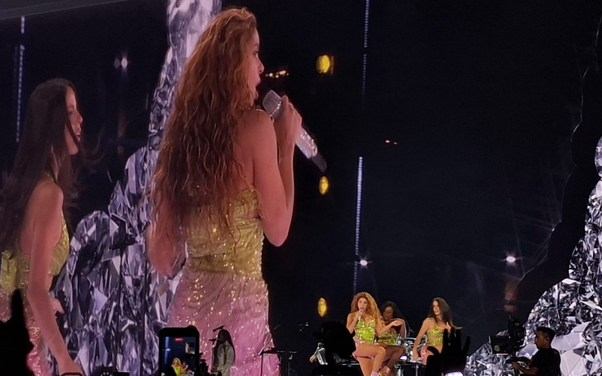 Shakira em show na Praia de Copacabana