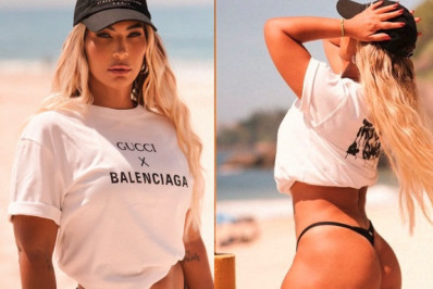 Valesca Popozuda curte dia de praia em Copacabana e manda recado para Shakira