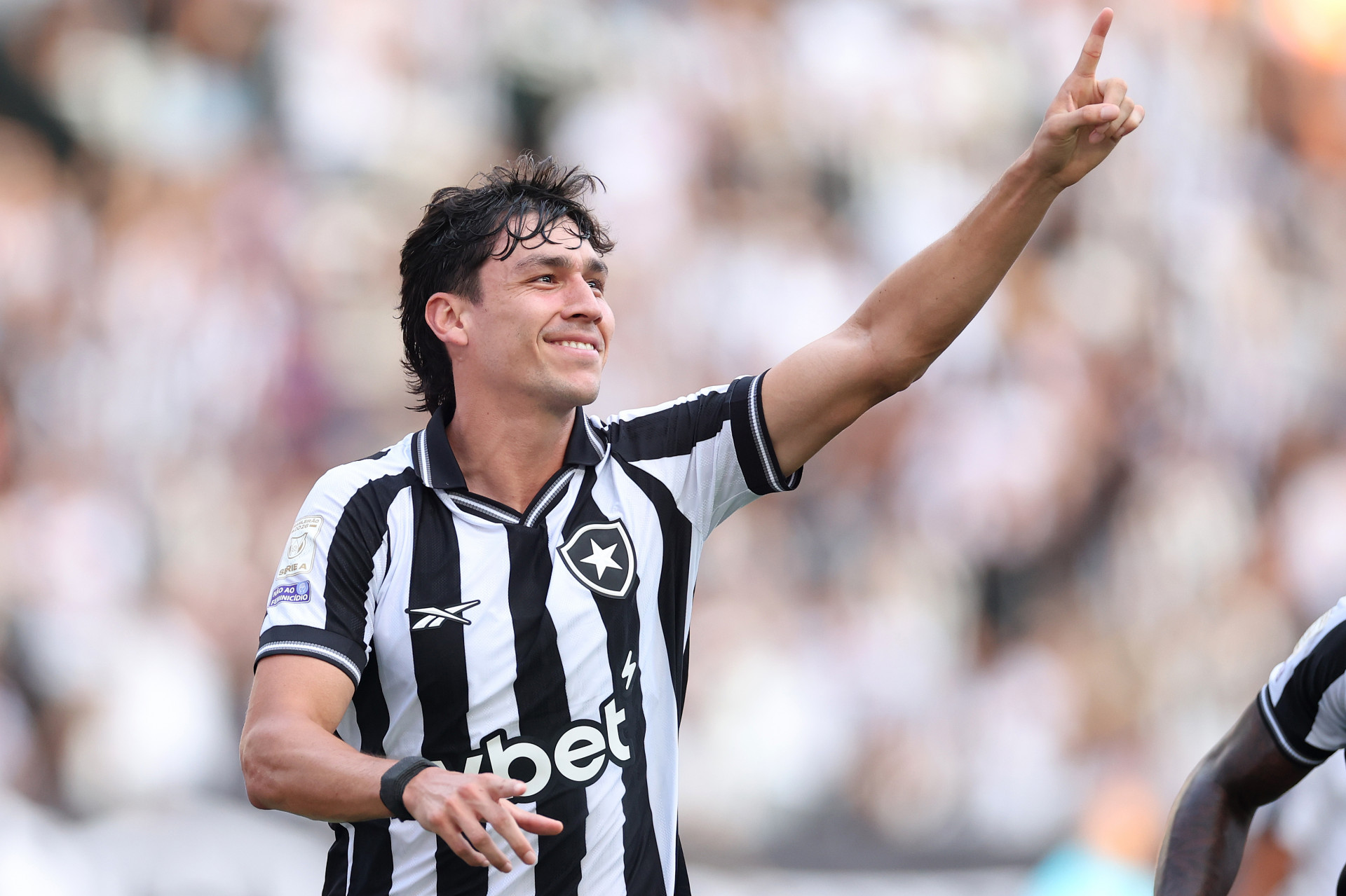 Ferraresi comemora o gol do Botafogo contra o Remo - V&iacute;tor Silva/Botafogo