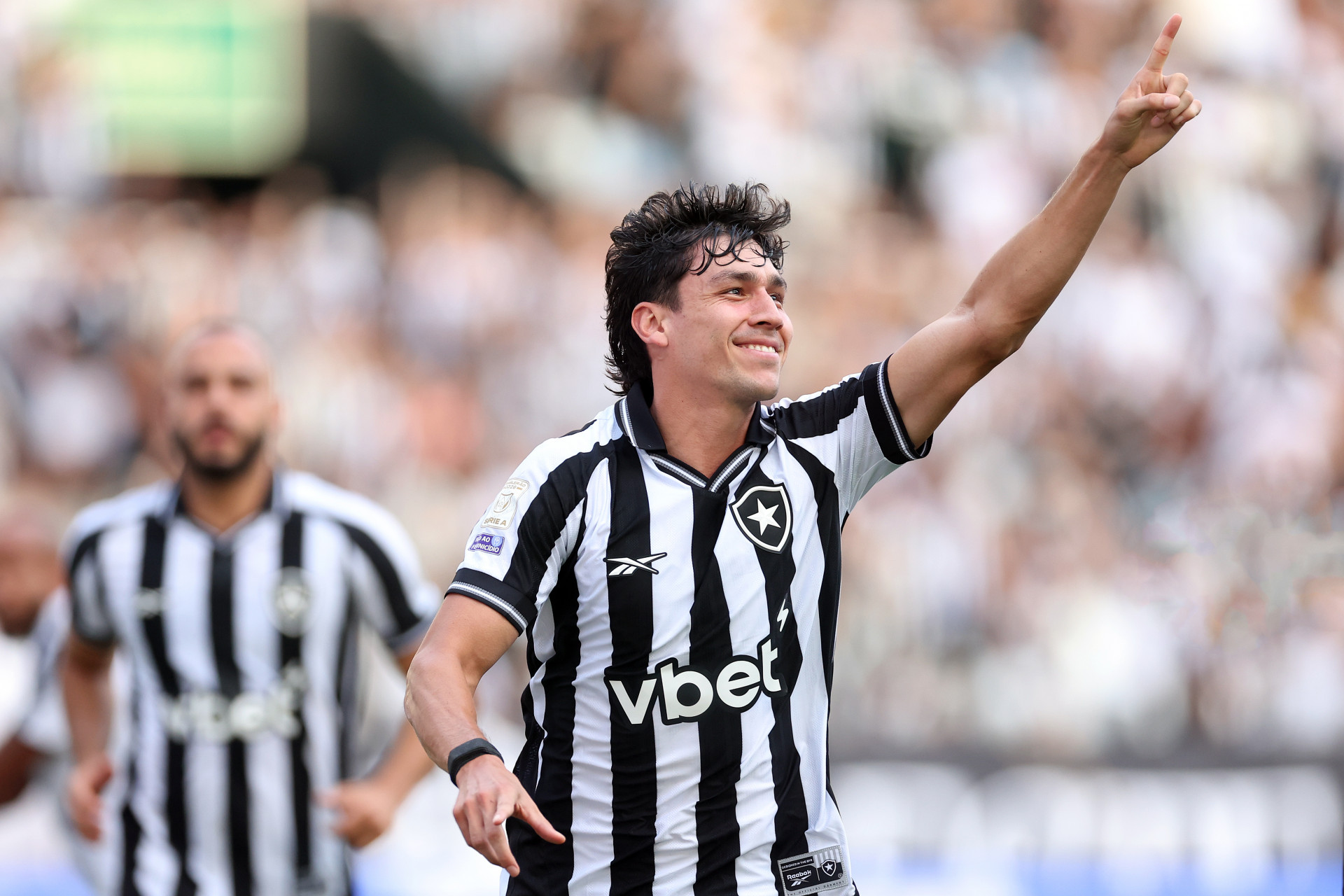 Ferraresi comemora o gol do Botafogo contra o Remo - V&iacute;tor Silva/Botafogo