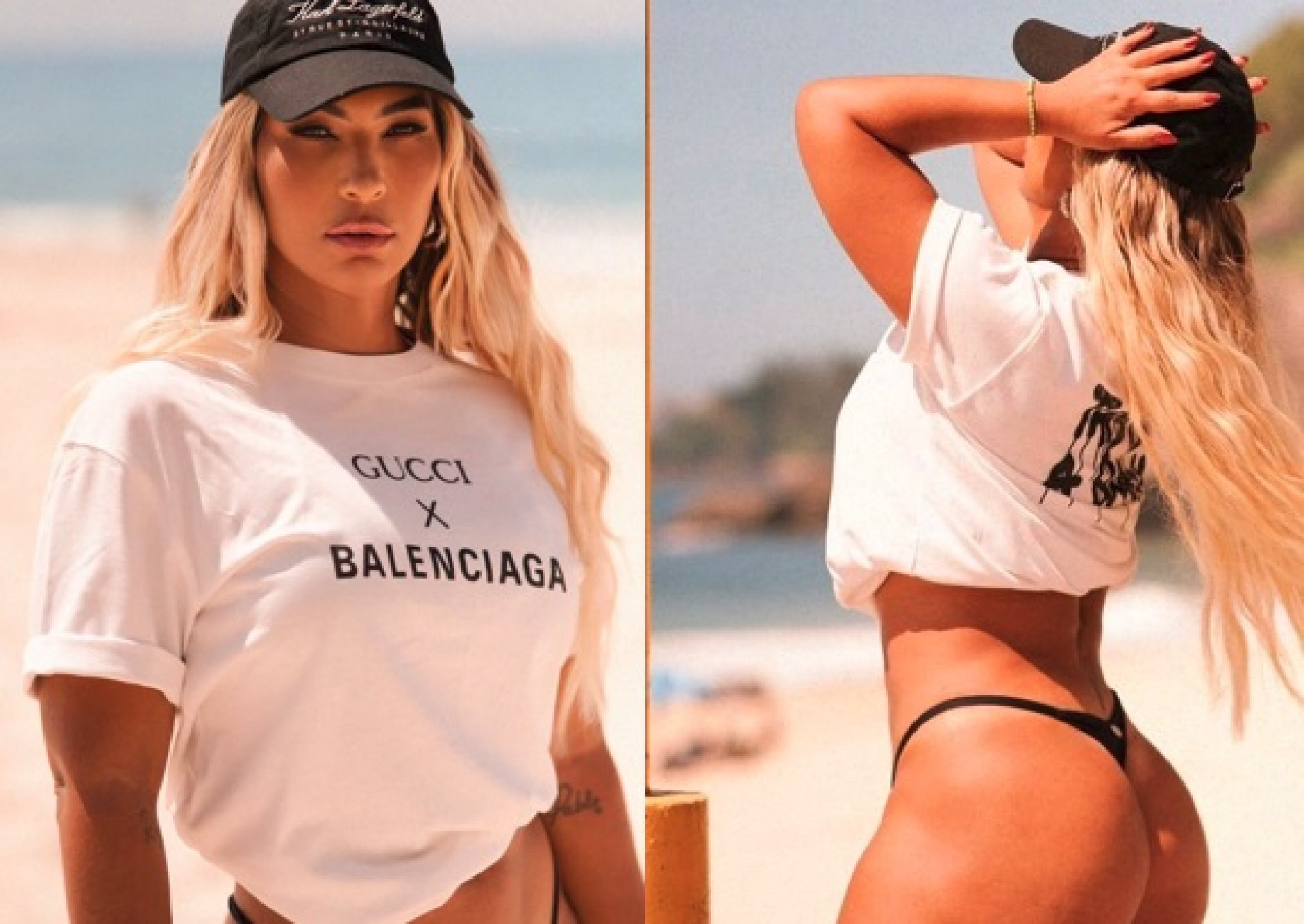 Valesca Popozuda curte dia de praia em Copacabana e manda recado para Shakira