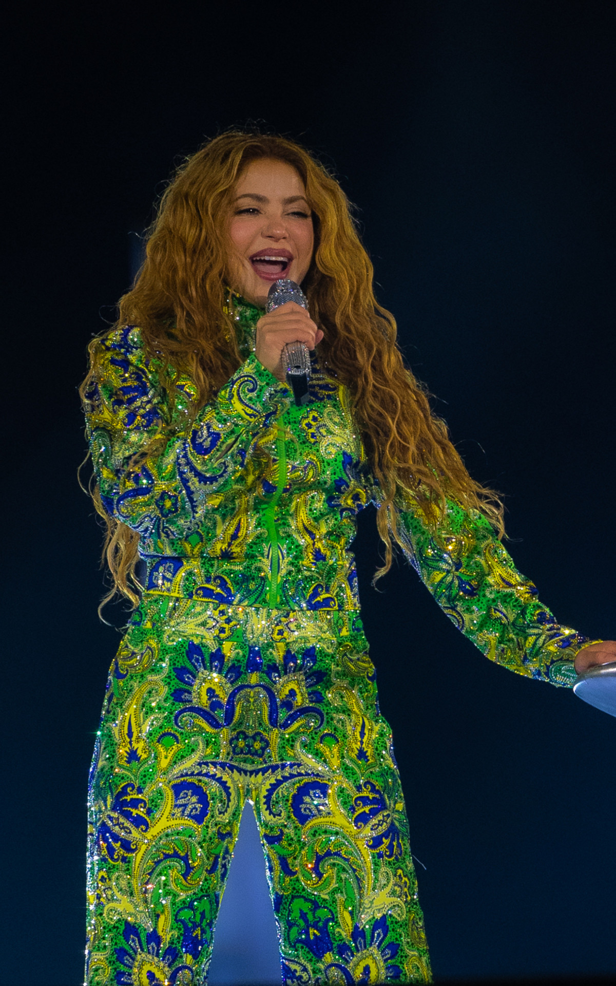 Shakira durante megashow na Praia de Copacabana
