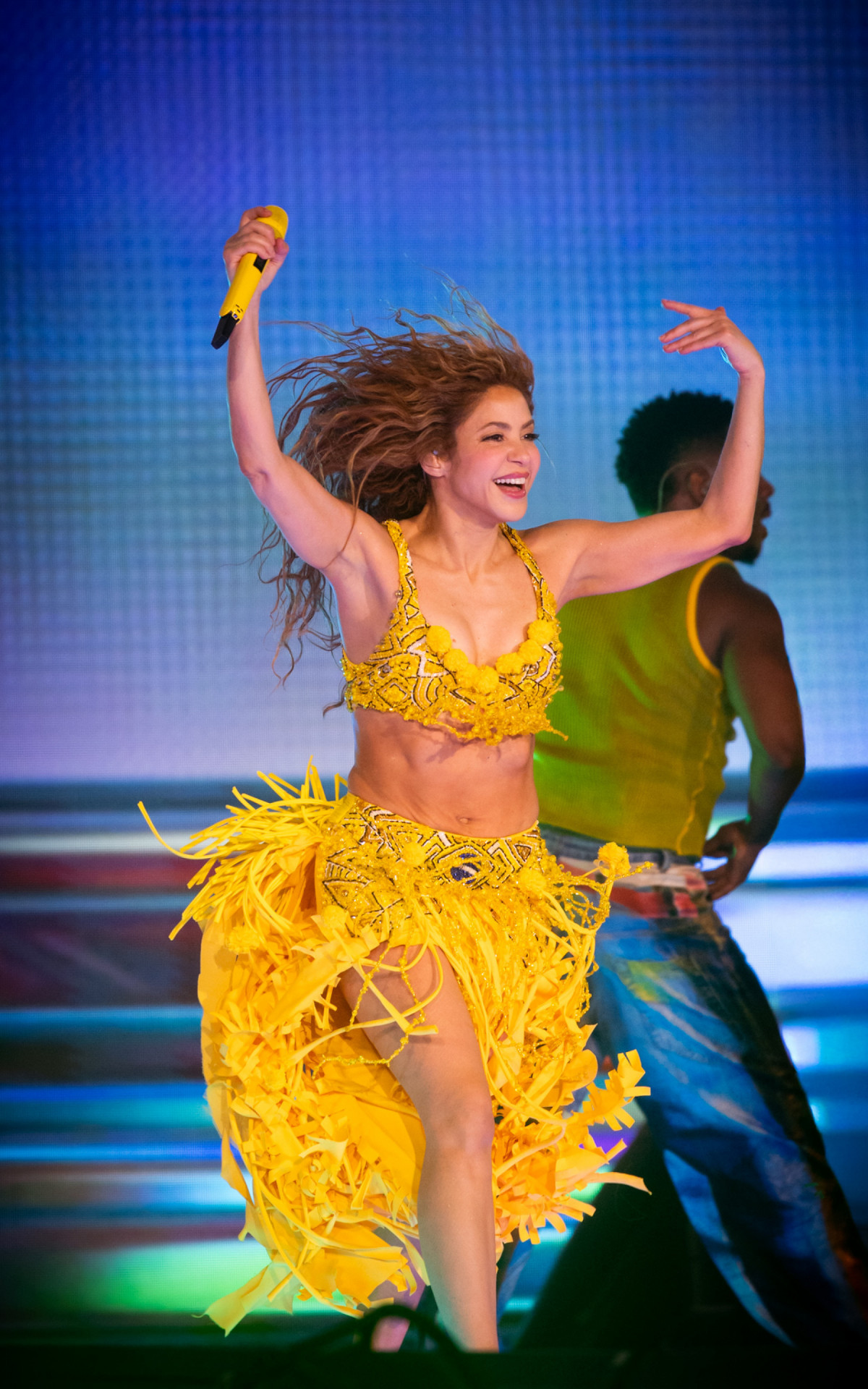 Shakira durante megashow em Copacabana