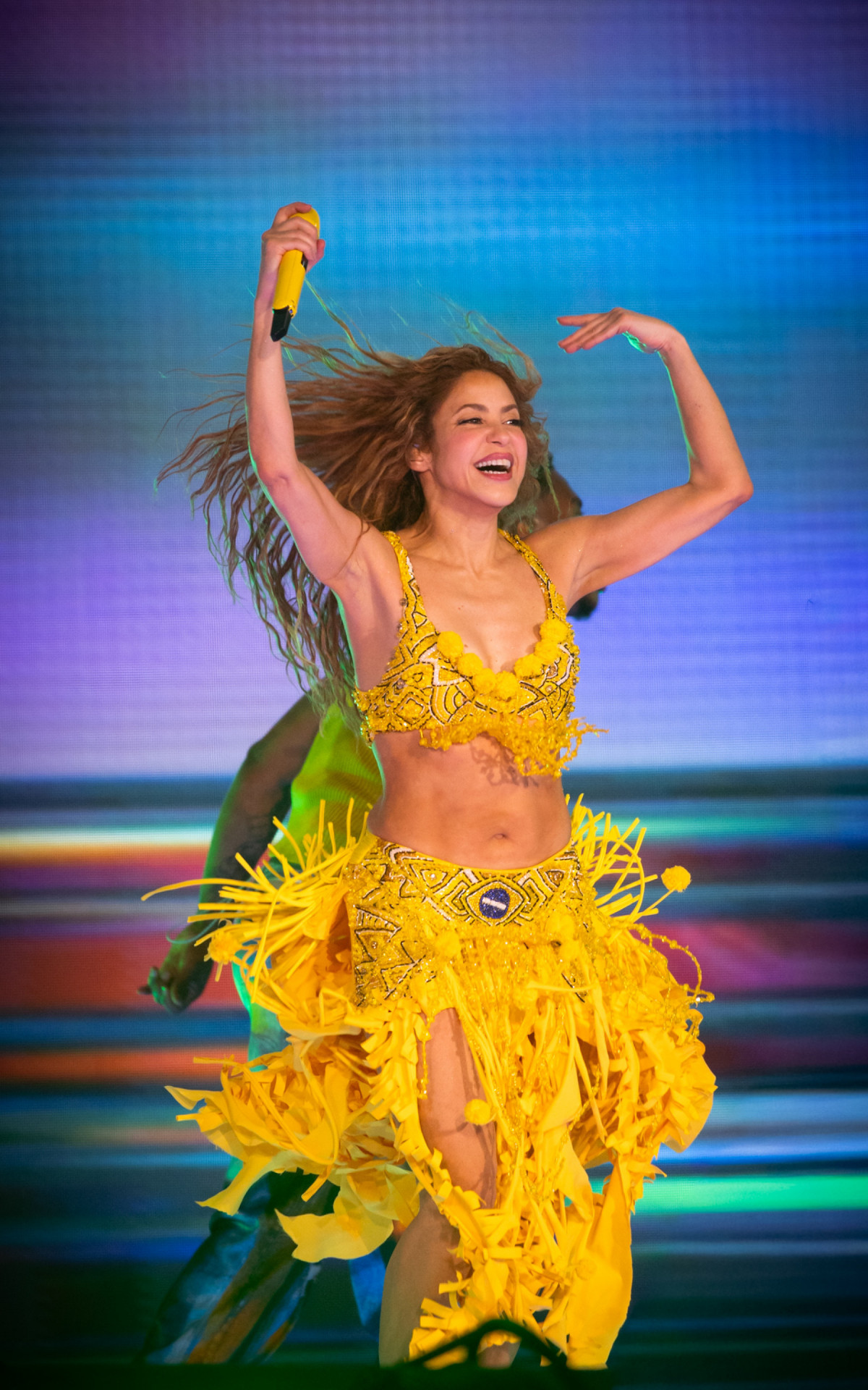 Shakira durante megashow em Copacabana