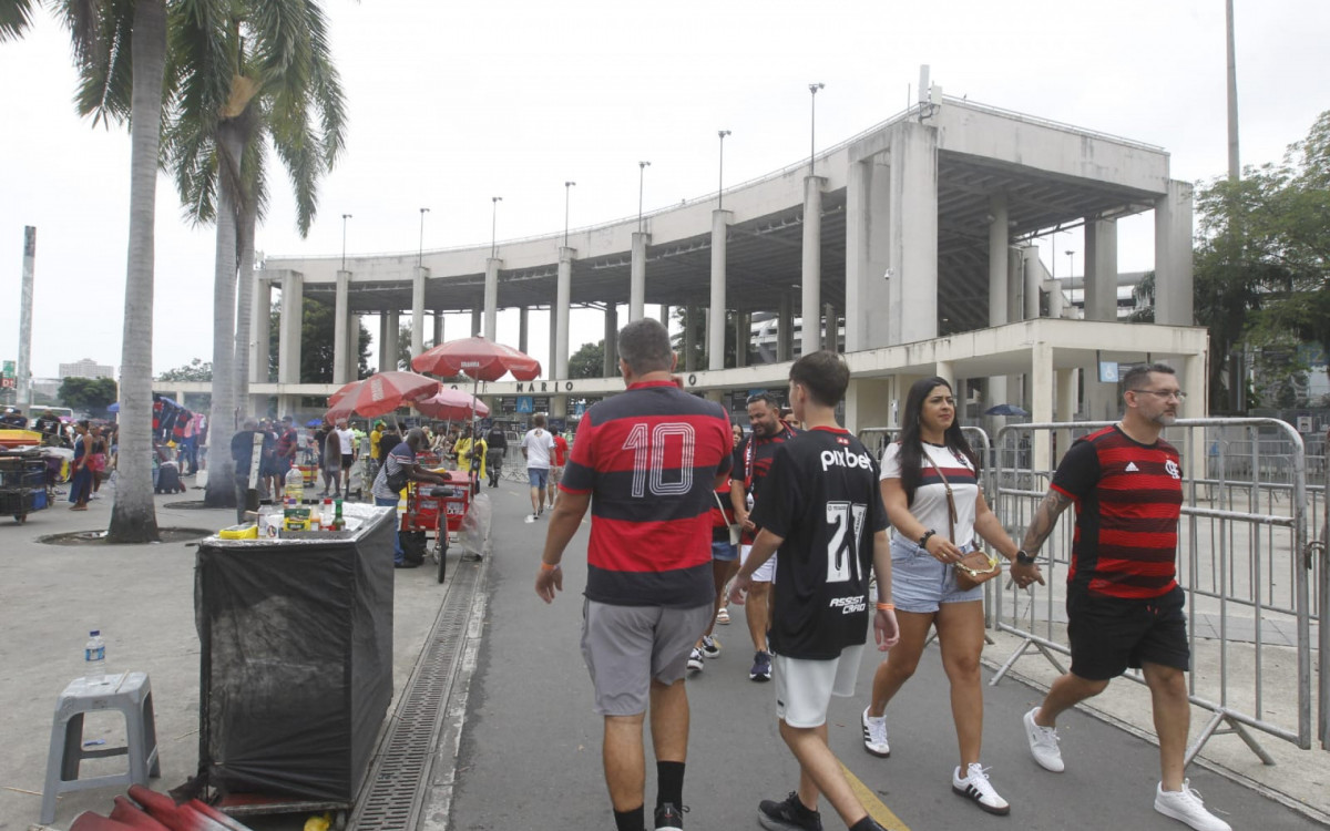 Movimentação no Maracanã para o clássico entre Flamengo x Vasco