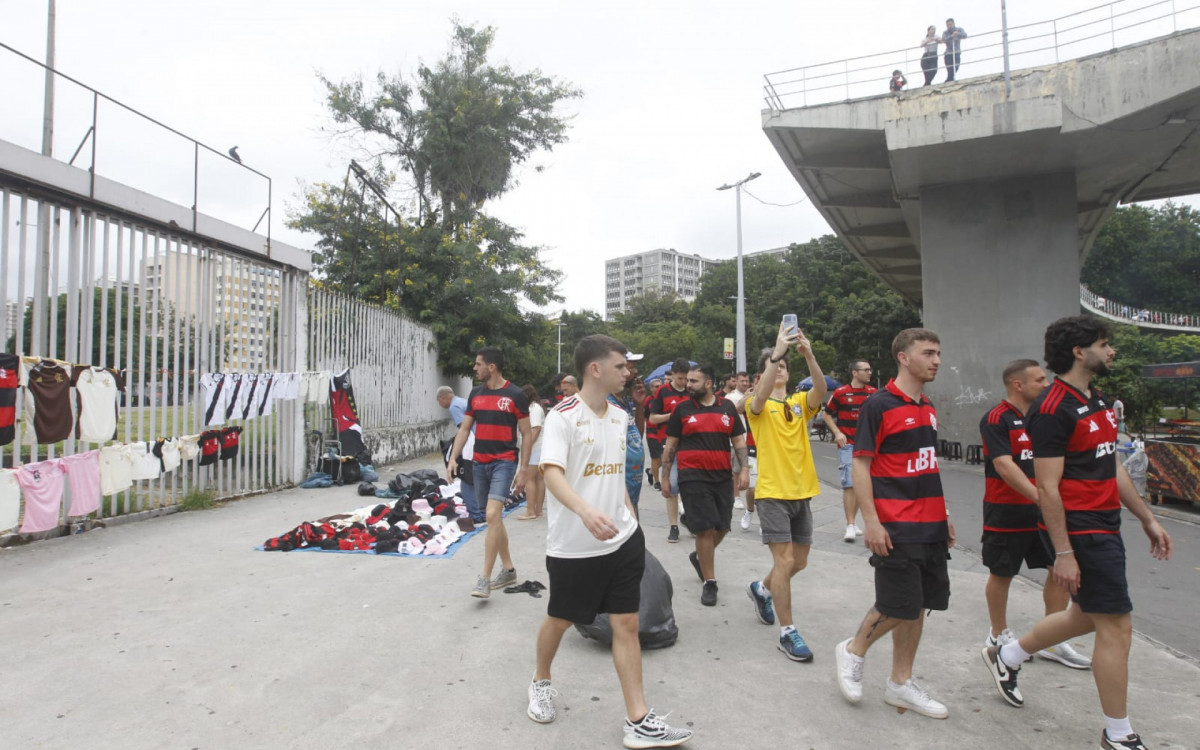 Movimentação no Maracanã para o clássico entre Flamengo x Vasco