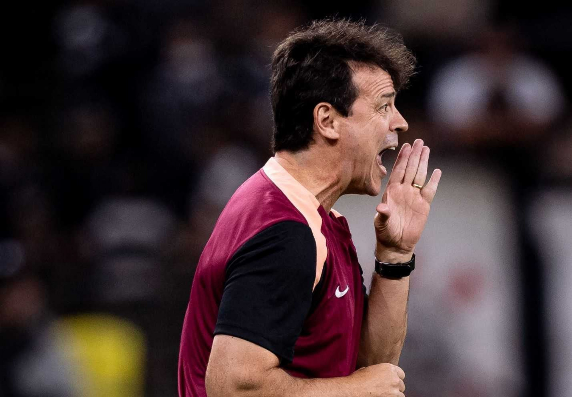 Fernando Diniz detona arbitragem ap&oacute;s primeira derrota no Corinthians: “Errou tudo”