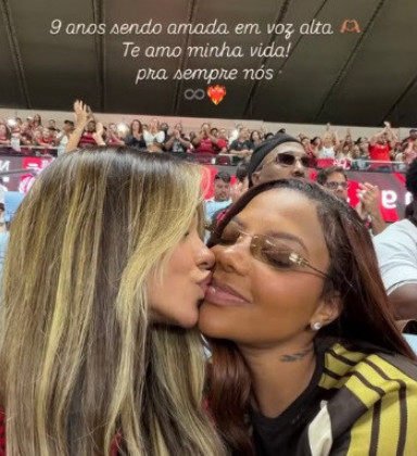 Brunna Gonçalves comemora nove anos com Ludmilla