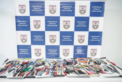 PM apreende mais de 180 objetos perfurocortantes nos acessos ao show da Shakira
