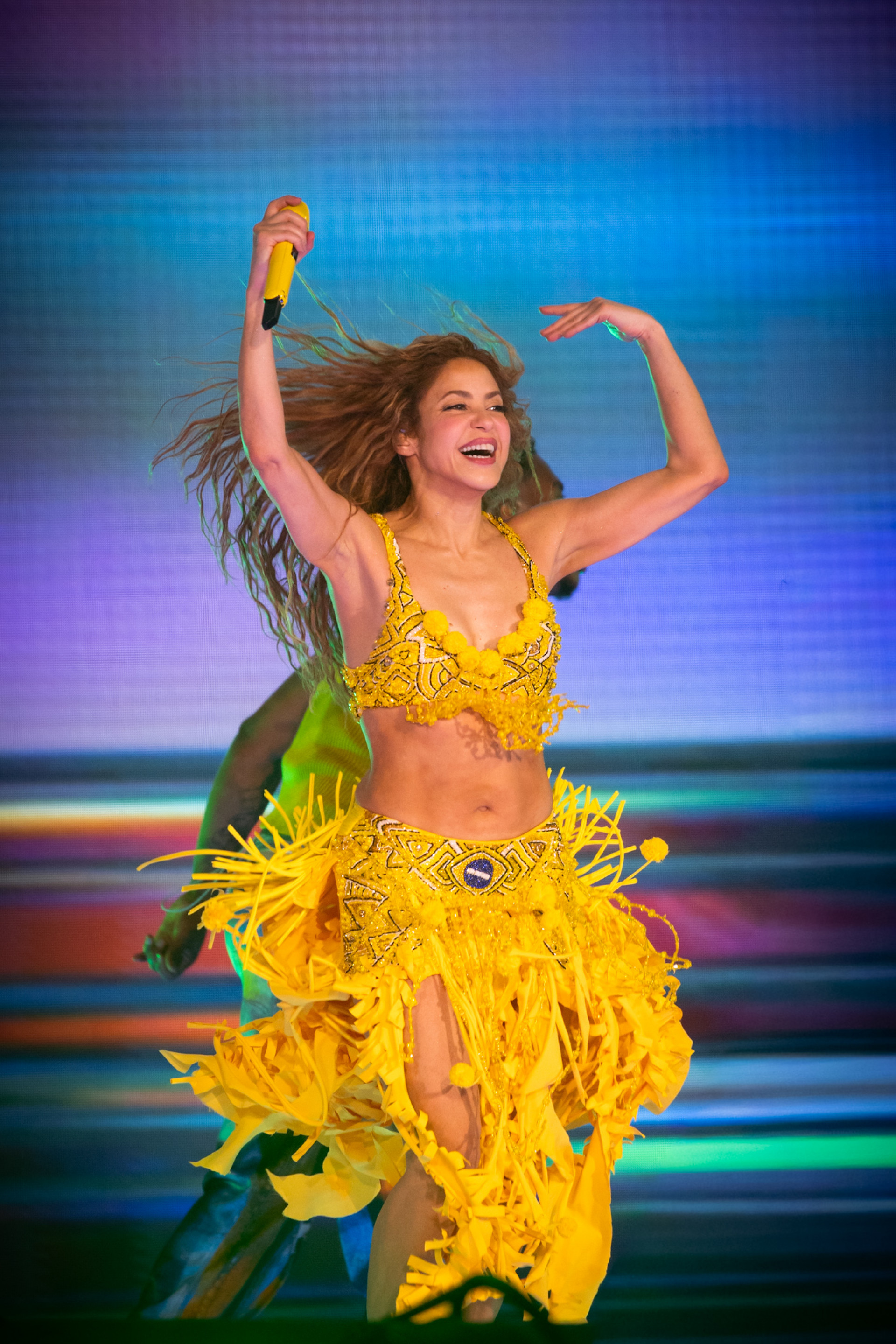 Shakira durante megashow em Copacabana - Isabella Mendez / Brazil News