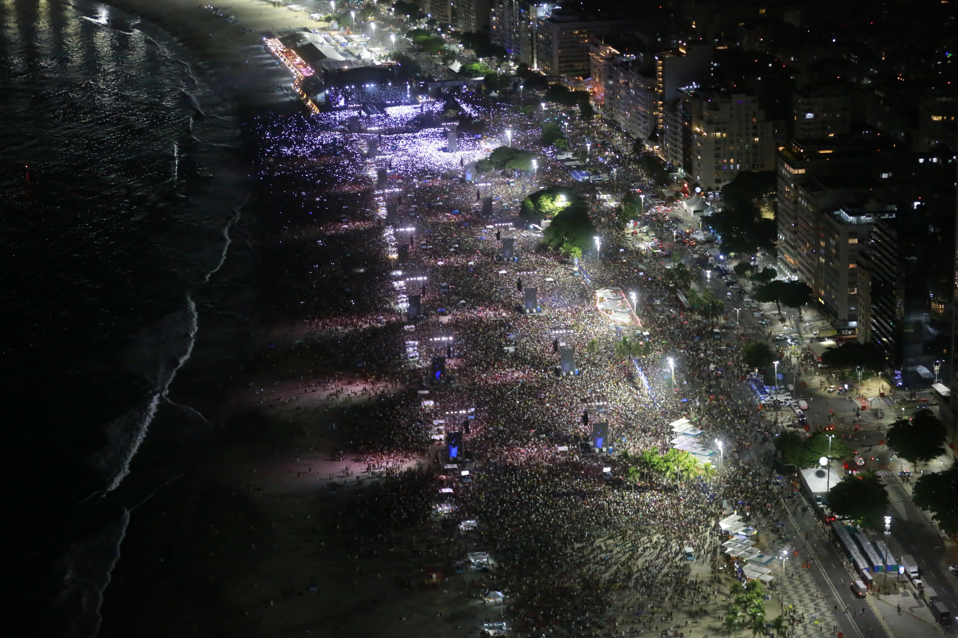 Copacabana ficou lotada para show de Shakira - Marcos de Paula / Riotur