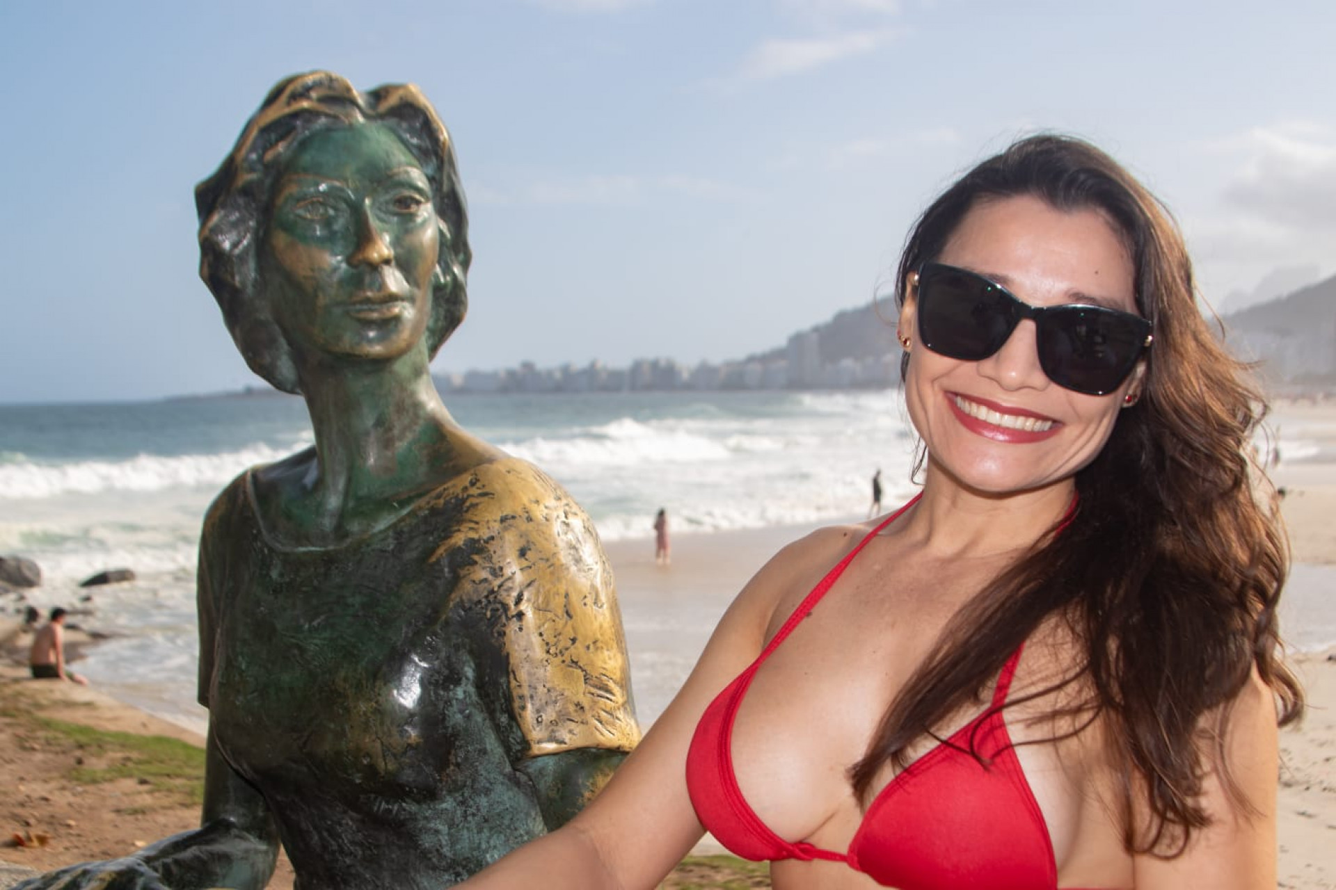 Ruth Ferreira veio de Cuiabá conhecer o Rio pela primeira vez - Érica Martin / Agência O Dia 