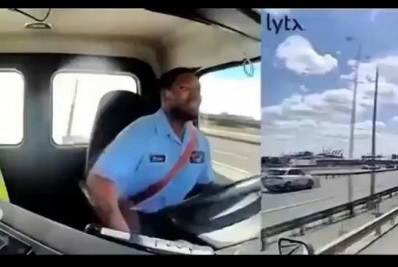 Avião colide com caminhão e poste durante pouso em aeroporto nos EUA; veja o vídeo