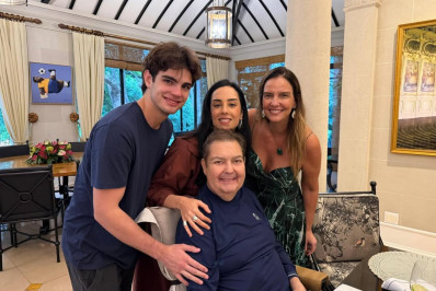 Caçula de Faustão compartilha registros do aniversário do pai 