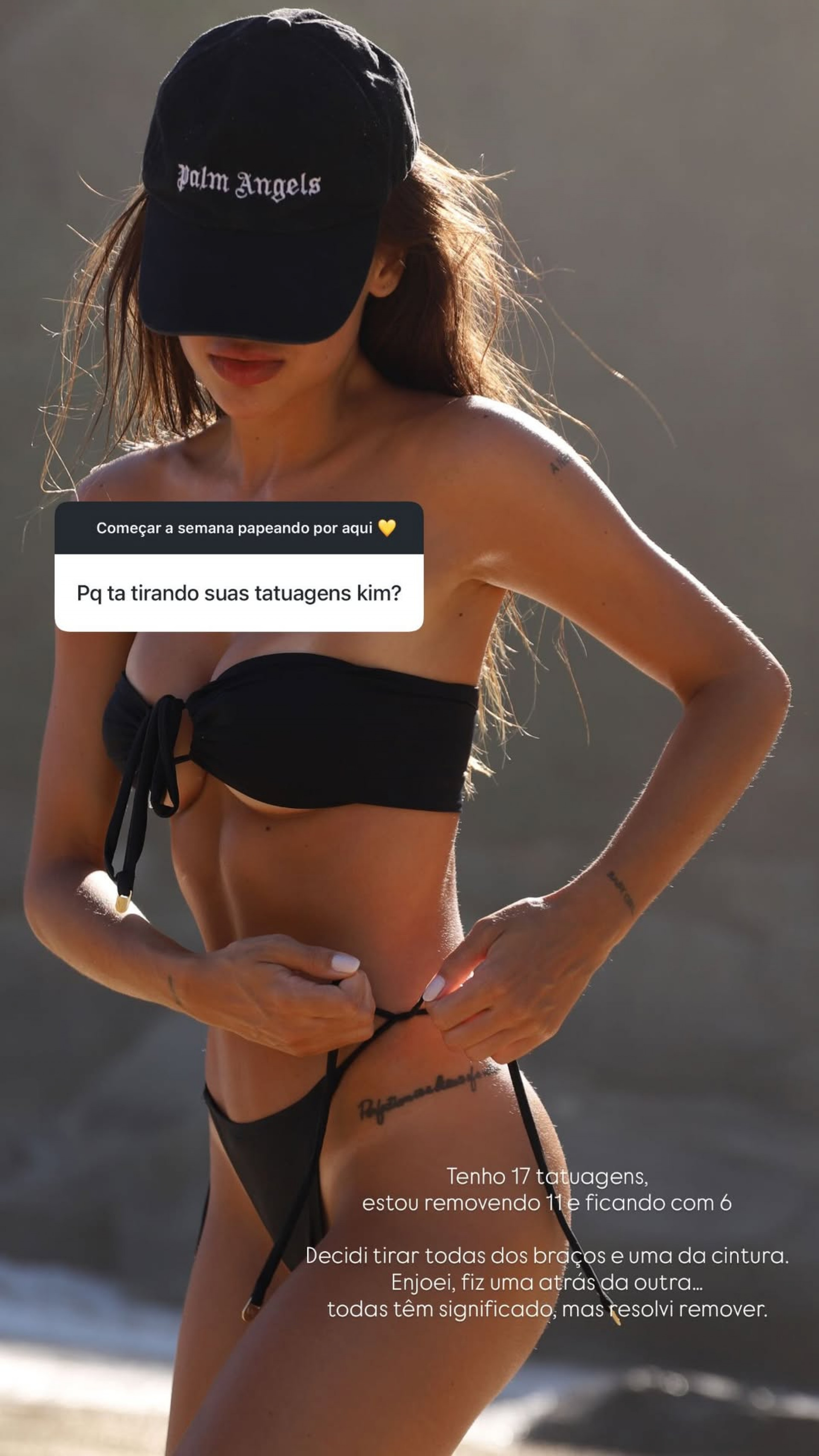 Amanda Kimberlly revelou que pretende remover 11 tatuagens  - Reprodução/Instagram