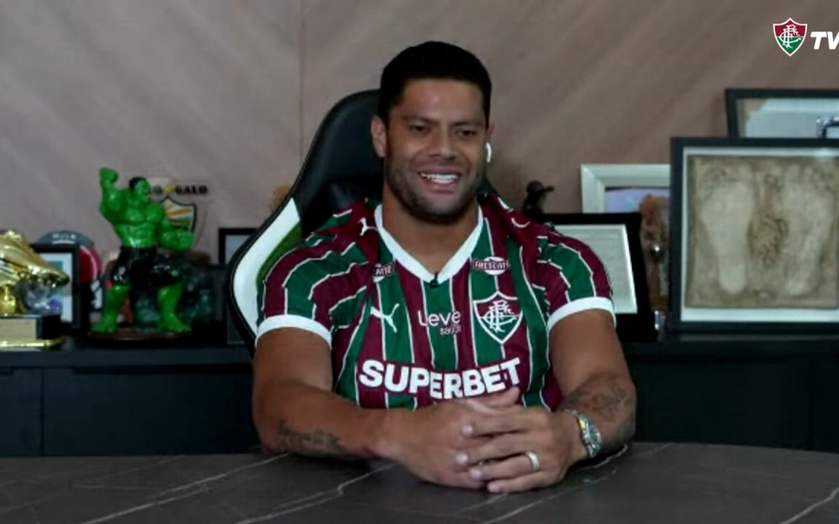 Hulk celebra acerto com Fluminense e admite ansiedade por estreia: 'Muito feliz'