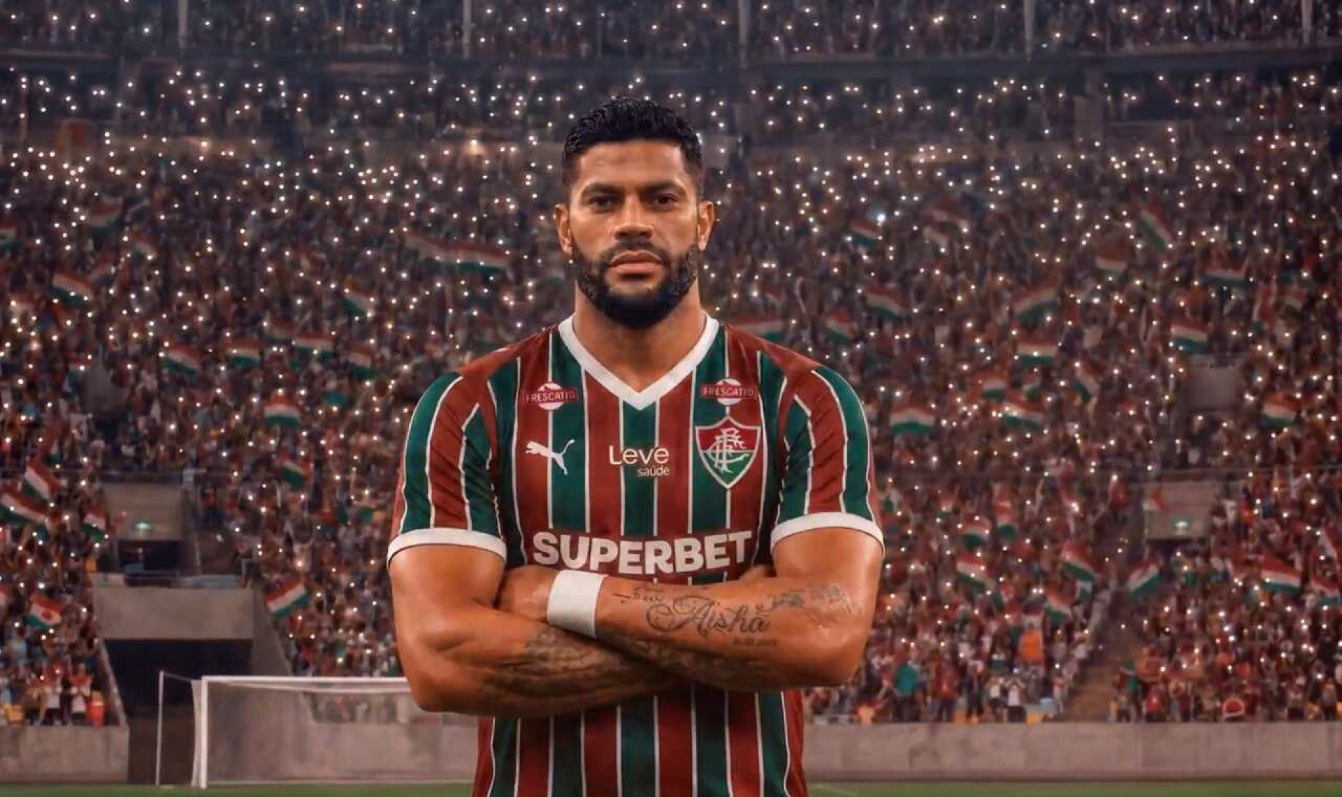“Chego com a fome de um menino”, afirma Hulk em apresenta&ccedil;&atilde;o oficial no Fluminense