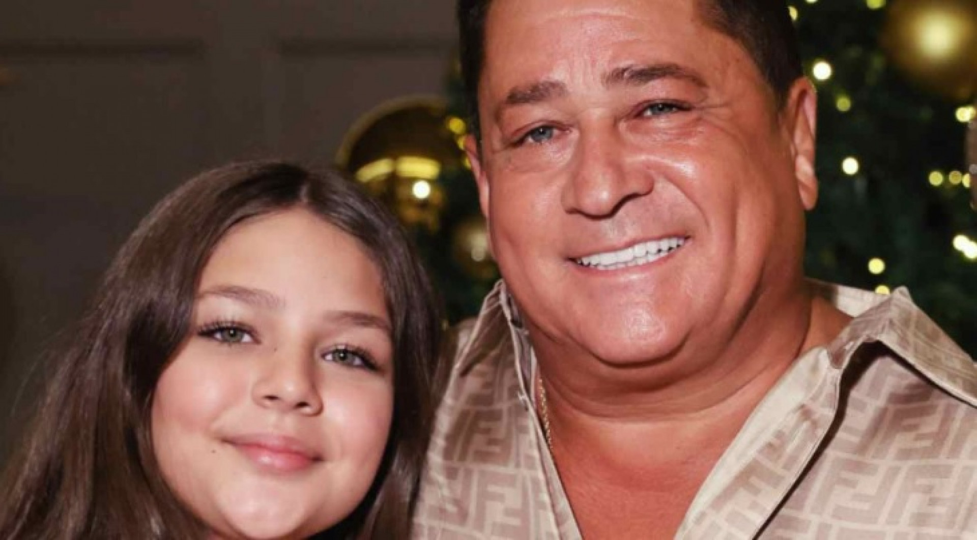 Maria Sophia e o cantor Leonardo - Reprodução Instagram