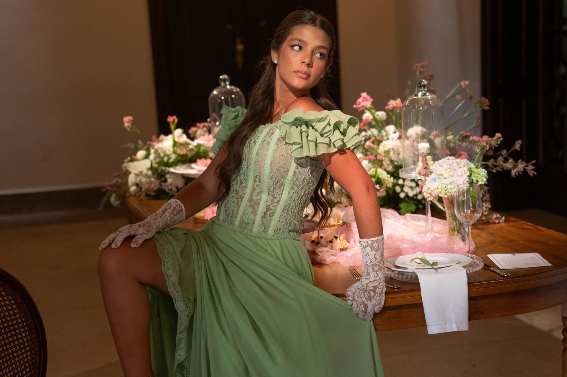 Neta de Leonardo celebra 15 anos com festa de R$ 2 milhões inspirada em Bridgerton - Reprodução Instagram/ @Charles Sartori