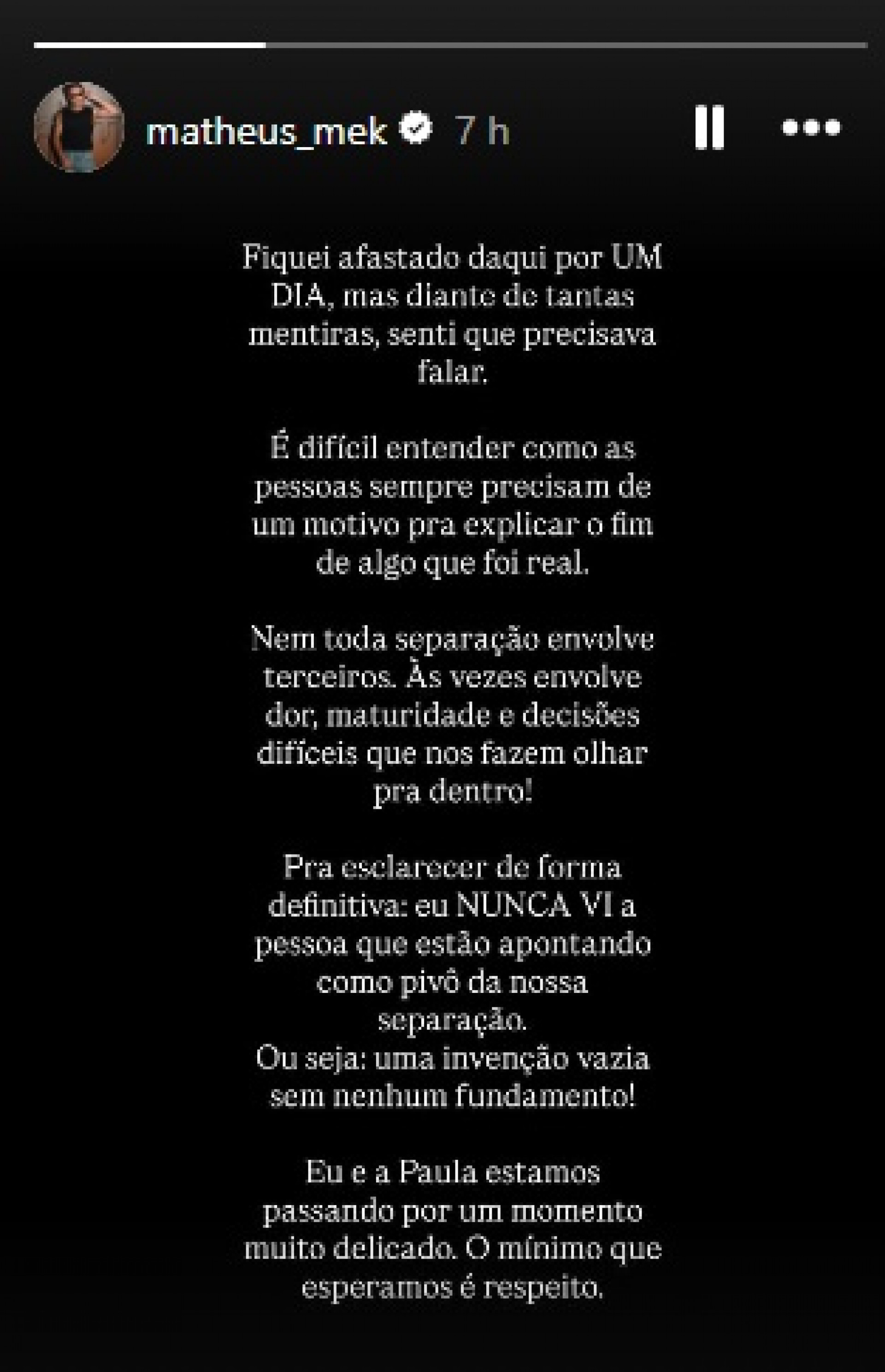 Matheus, dupla de Kauan, quebra o silêncio sobre rumores de traição - Reprodução do Instagram