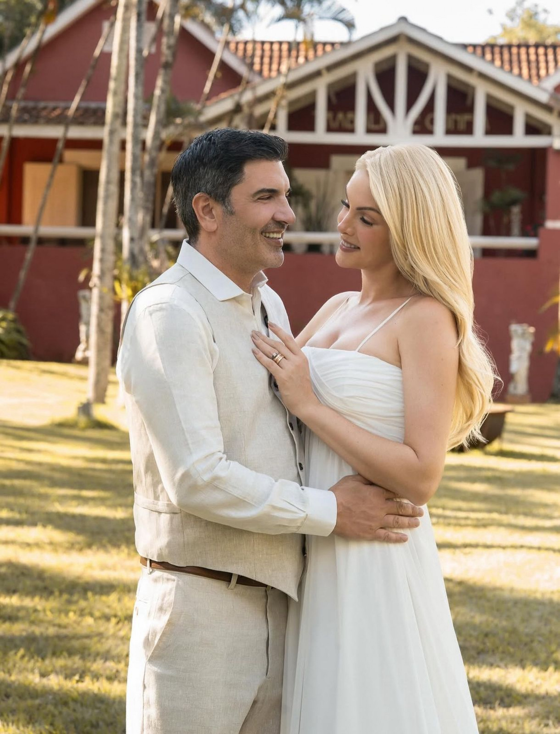 Ana Hickmann e Edu Guedes em ensaio fotográfico romântico - Reprodução / Instagram