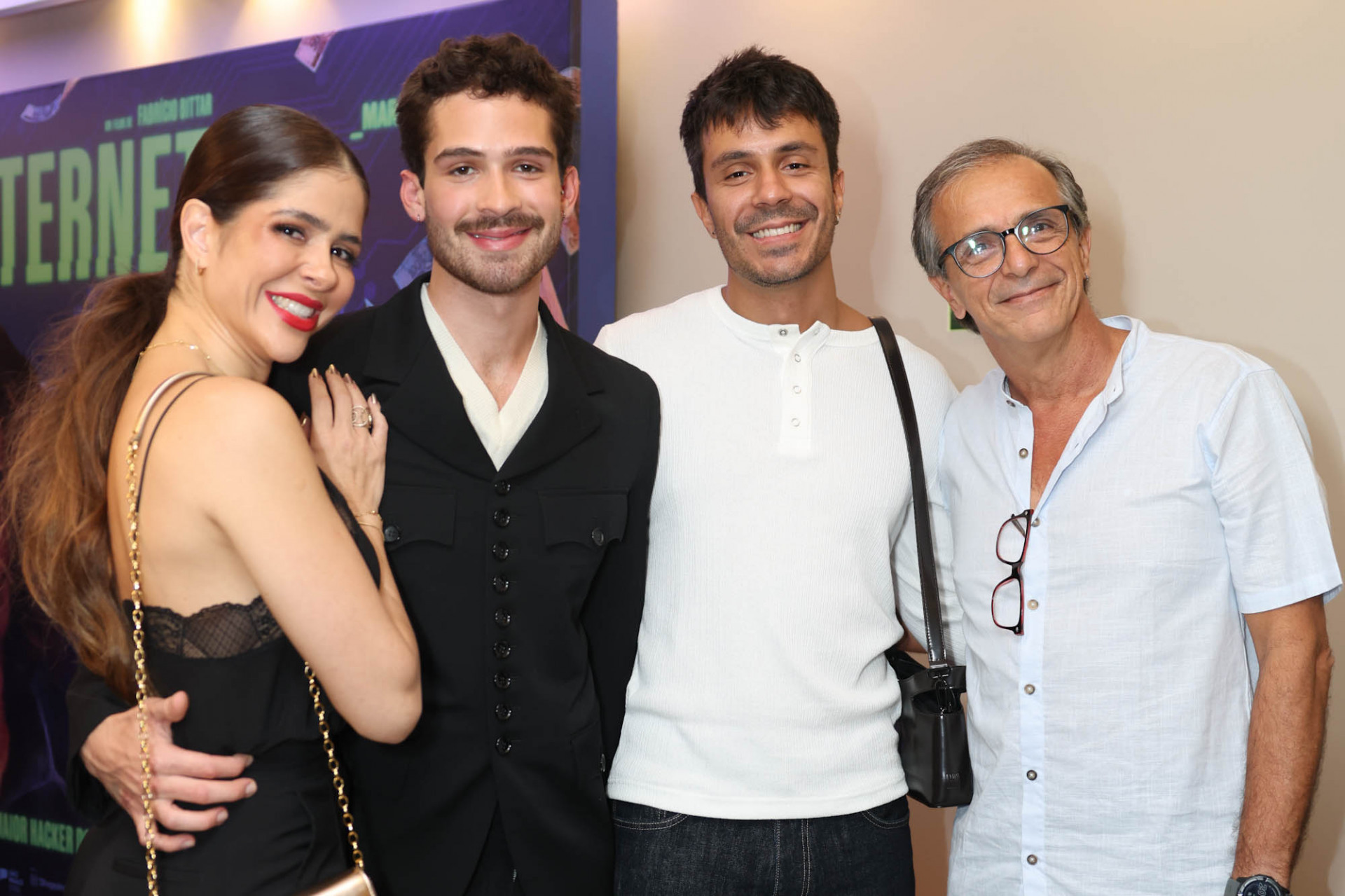 Naira Ávila, João Guilherme, Pelu e o avô César  - Brazil News
