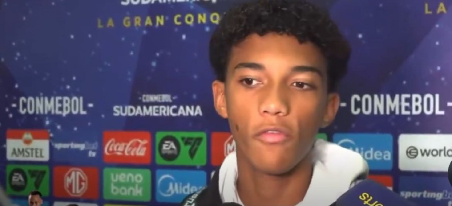 Robinho Jr concedeu entrevista no Paragua - Reprodu&ccedil;&atilde;o / X
